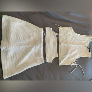 Zara top and skirt